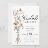 Boho Floral Bridal Luncheon Kaart (Voorkant)