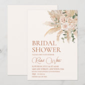 Boho Floral Bridal Shower Kaart (Voorkant / Achterkant)
