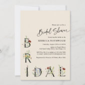 Boho Floral Bridal Shower Kaart (Voorkant)