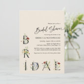 Boho Floral Bridal Shower Kaart (Staand voorkant)