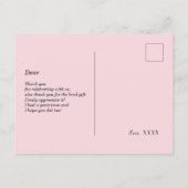 boho floral , Briefkaart voor bloemenverjaardag (Achterkant)