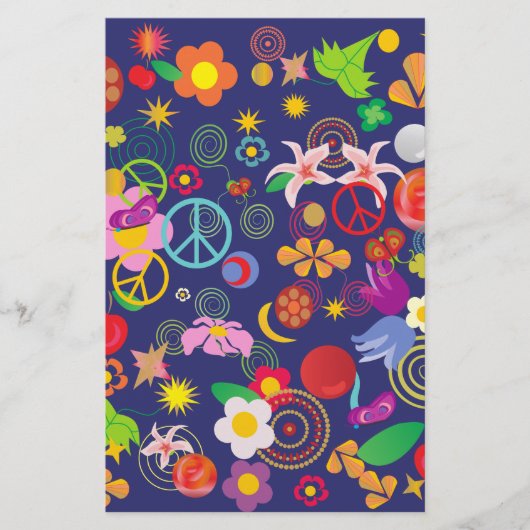 Boho floral briefpapier (Voorkant)
