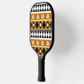 Boho Floral Brown & Black Botanical Spring Summer Pickleball Paddle (Links)