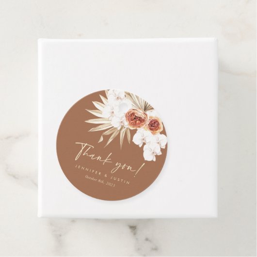 Boho Floral bruiloft gunst Labels (In situ)