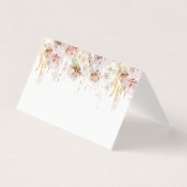 Boho floral bruilotingkaarten kaart (Voorkant)