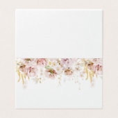 Boho floral bruilotingkaarten kaart (Buitenkant ongevouwen)
