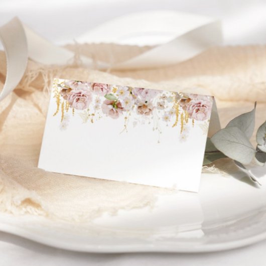 Boho floral bruilotingkaarten kaart