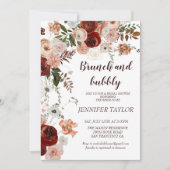 Boho Floral Brunch en bubbly vrijgezellenfeest Kaart (Voorkant)