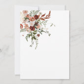 Boho Floral Brunch en bubbly vrijgezellenfeest Kaart (Achterkant)