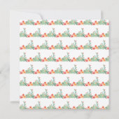 Boho Floral Cactus Baby Shower Kaart (Achterkant)