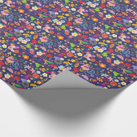 Boho floral cadeaupapier (Hoek)