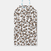 Boho floral cheetah safari verjaardagdank u label cadeaulabel (Achterkant)