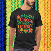 Boho Floral Cinco de Mayo T-shirt