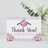 Boho Floral Clothes Hanger Boutique bedankt (Staand voorkant)