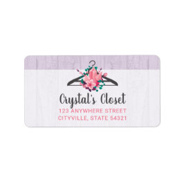 Boho Floral Clothes Hanger Closet Mode Boutique Etiket