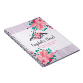 Boho Floral Clothes Hanger Closet Mode Boutique Notitieboek (Rechterzijde)