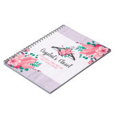 Boho Floral Clothes Hanger Closet Mode Boutique Notitieboek (Linkerzijde)