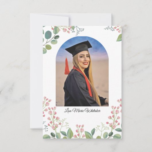 Boho Floral College Graduation Party  (Voorkant)