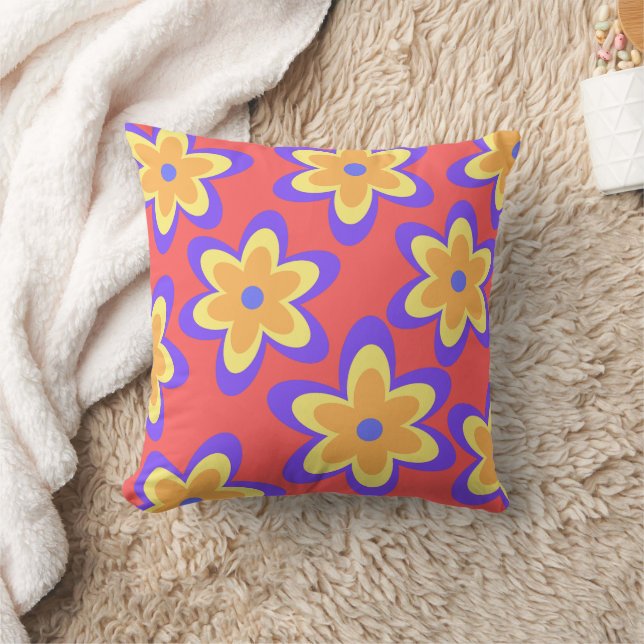 Boho Floral Colorful Pattern Kussen (Deken)