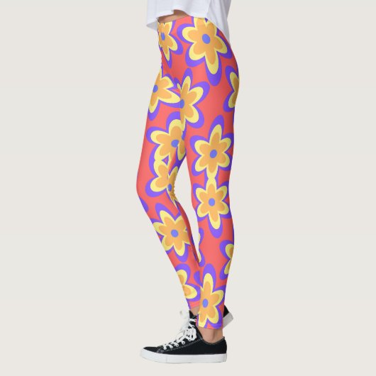 Boho Floral Colorful Pattern Leggings (Links)