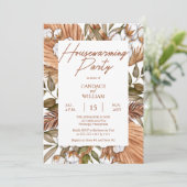 Boho Floral Cotton | Grassen Housewarming Party in Kaart (Staand voorkant)