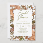 Boho Floral Cotton | Vrijgezellenfeest gedroogde g Kaart (Voorkant)