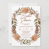 Boho Floral Cotton | Vrijgezellenfeest gedroogde g Kaart (Voorkant)