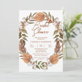 Boho Floral Cotton | Vrijgezellenfeest gedroogde g Kaart (Staand voorkant)