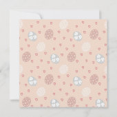 Boho Floral Crown Bunnies Pasen op maat Feestdagenkaart (Achterkant)