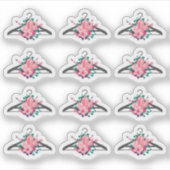 Boho Floral Crystals Kleding Hanger Mode Closet Sticker (Voorkant)