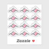 Boho Floral Crystals Kleding Hanger Mode Closet Sticker (Vel)