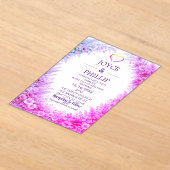 Boho Floral Custom Wedding Invites Cards Acryl Uitnodigingen (Laagn)