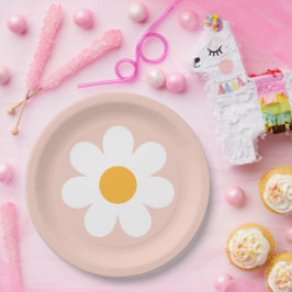 Boho Floral Daisy Groovy Birthday Party Decor Papieren Bordje