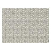 Boho Floral Damask Line Art, Black on Beige Tafelkleed (Voorkant (Horizontaal))