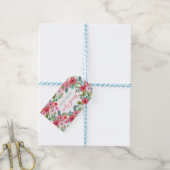 Boho floral Dank je labels Gepersonaliseerd Cadeaulabel (Met Touw)