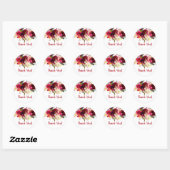 boho floral dank je stickers (Vel)