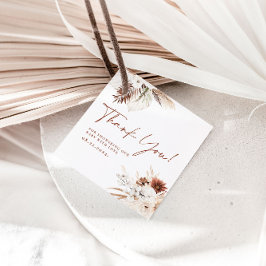 Boho Floral Dank u Baby shower Gift Labels