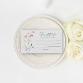 Boho Floral Datum ideeën \ Datum jar Informatiekaartje