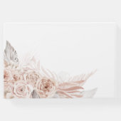 boho floral design bruiloft gastenboek (Achterkant)