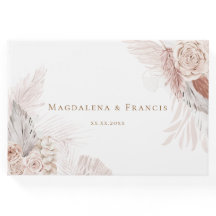 boho floral design bruiloft gastenboek