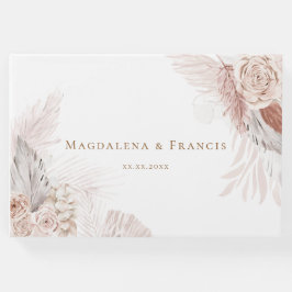 boho floral design bruiloft gastenboek