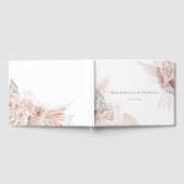 boho floral design bruiloft gastenboek (Volledig)