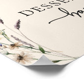 Boho Floral Dessert Poster (Hoek)