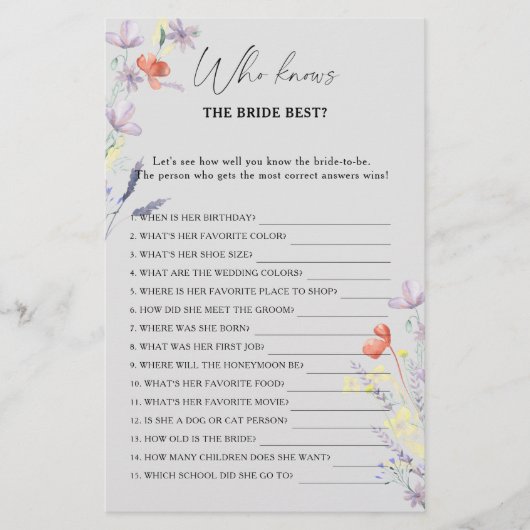 Boho Floral die het beste spel kent (Voorkant)