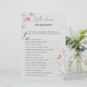 Boho Floral die het beste spel kent (Staand voorkant)