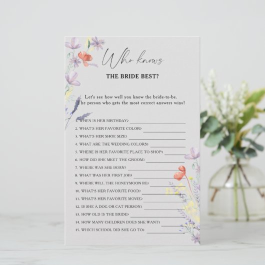 Boho Floral die het beste spel kent (Staand voorkant)