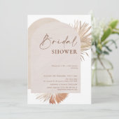 Boho Floral Double Arch Bridal Shower Kaart (Staand voorkant)