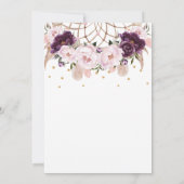 Boho Floral Dream Catcher Sweet 16th Birthday Kaart (Achterkant)