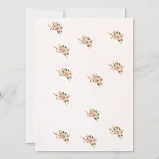 Boho Floral Dreamcatcher Save the Date Kaart (Achterkant)