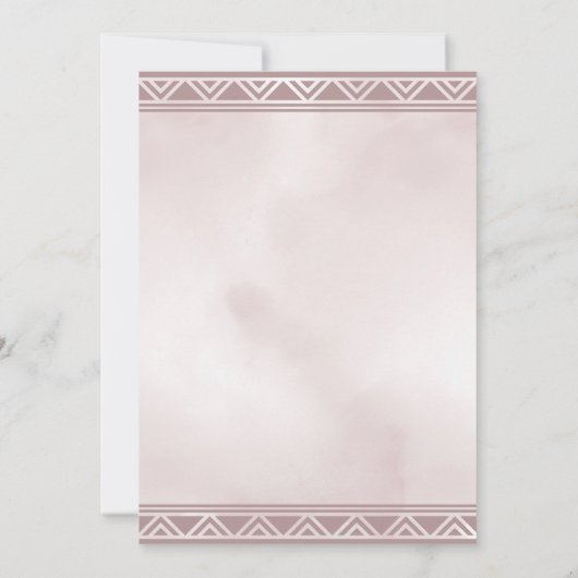 Boho Floral Dreamweaver Baby shower Uitnodiging (Achterkant)